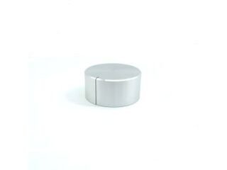 32 x 15mm Solid Aluminum Knob for 6mm shaft (silver)