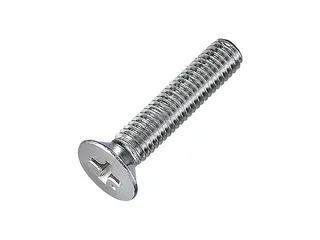 M7 x 25mm Flat Head Screw Phillip top (silver, 1pc)