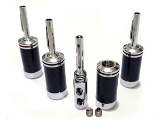 Rhodium Banana Plugs (4pcs)