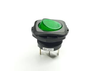 Green-Illuminated Rocker SWITCH R13-135
