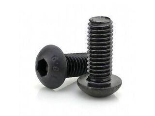 M8 x 35mm Button Head Screw Hexagon top (black,1pc)