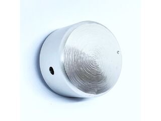45 x 27mm Solid Aluminum Knob for 6mm shaft (silver)