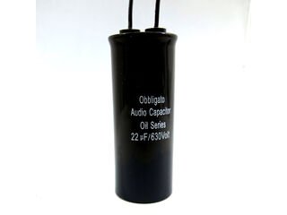 22uF/630v Obbligato Film Oil Caps (Black)