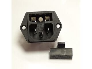 IEC power socket (with built-in fuse holder)